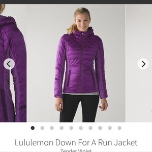 Lululemon Women's Down For A Run Down Jacket In Tender Violet Size 4